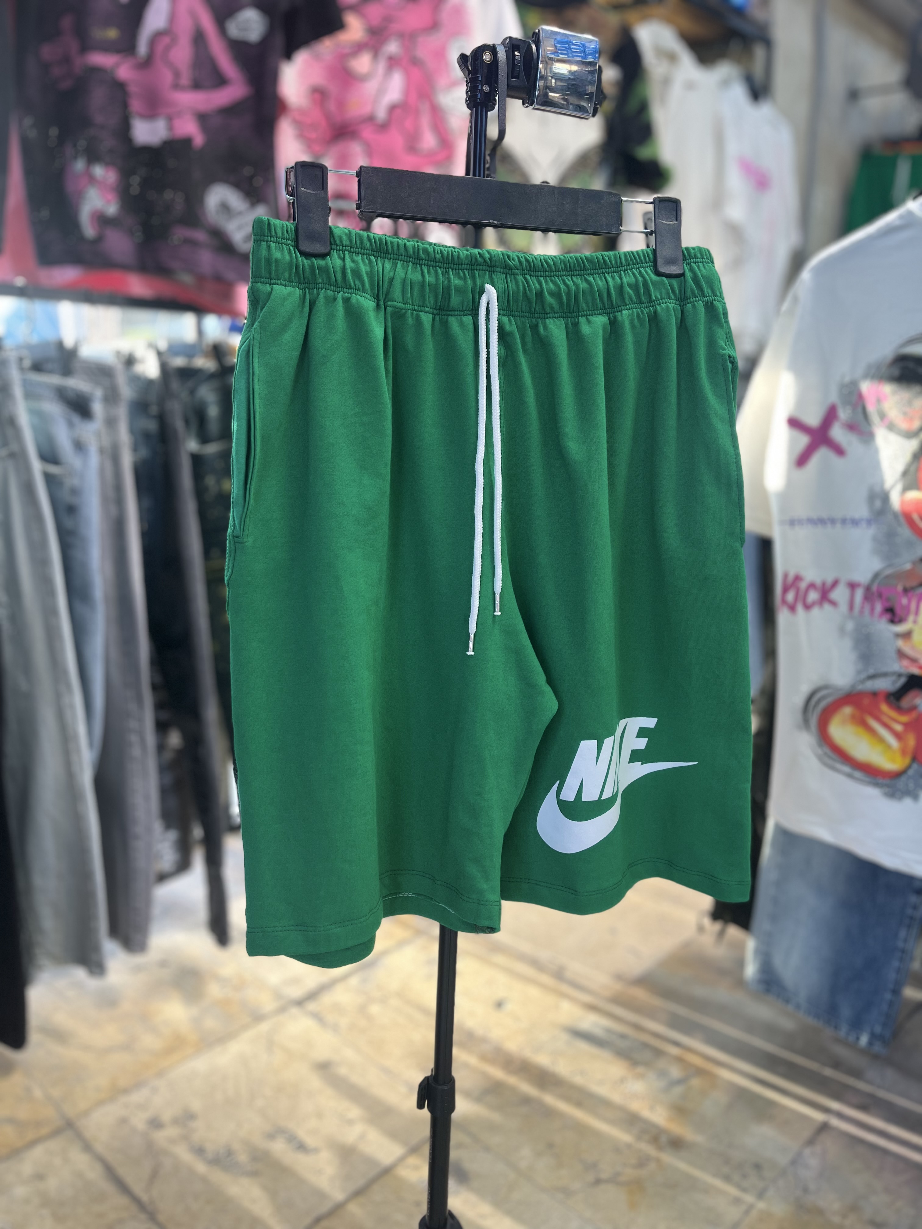 شلوارک تک مردانه اسپرت نایک آبی و سبز و طوسی و قرمز