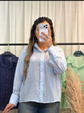 شومیز زنانه شیشه ای نگینی رنگبندی ۶ رنگ